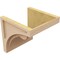 Ekena Millwork 10"W x 10"D x 10"H Wide Viola Rough Cedar Woodgrain TimberThane Corbel, Primed Tan CORUR10X10X10VIORCPR - alternate 4